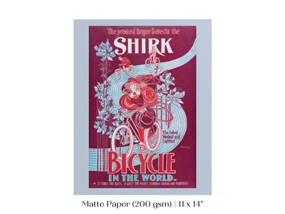 Shirk Bicycles | P698 - Single Art Prints - Piccolo Fiore Prints