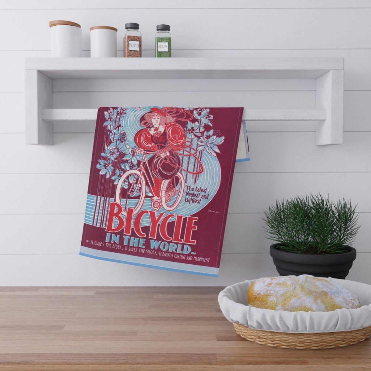 Shirk Bicycles | Tea Towel - Tea Towel - Piccolo Fiore Prints