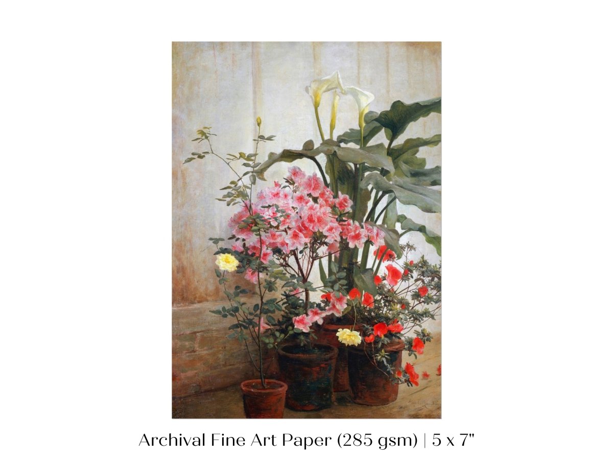 Side of a Greenhouse | P130 - Single Art Prints - Piccolo Fiore Prints
