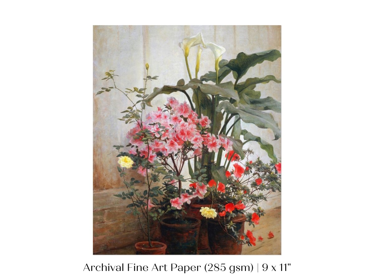 Side of a Greenhouse | P130 - Single Art Prints - Piccolo Fiore Prints