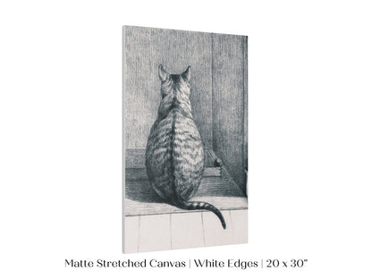 Sitting Cat Sketch | P215 - Single Art Prints - Piccolo Fiore Prints
