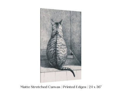 Sitting Cat Sketch | P215 - Single Art Prints - Piccolo Fiore Prints
