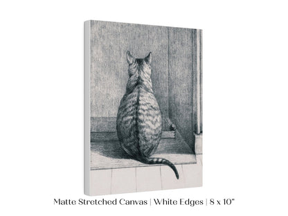 Sitting Cat Sketch | P215 - Single Art Prints - Piccolo Fiore Prints