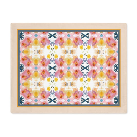 Spring Bloom Stripe | Placemat - Cotton Twill Placemat - Piccolo Fiore Prints