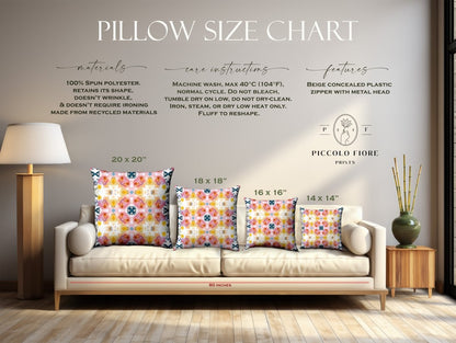 Spring Bloom Stripe | Throw Pillow - Throw Pillow - Piccolo Fiore Prints