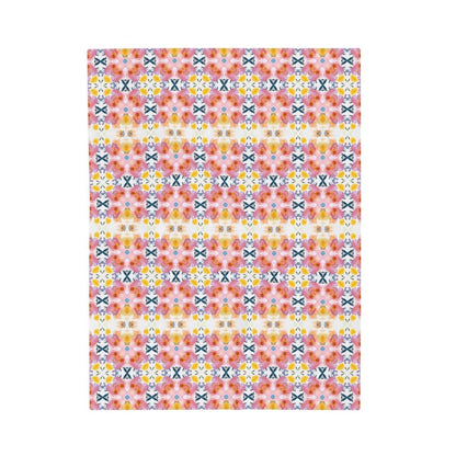 Spring Blooms | Minky Throw Blanket - Minky Throw Blanket - Piccolo Fiore Prints