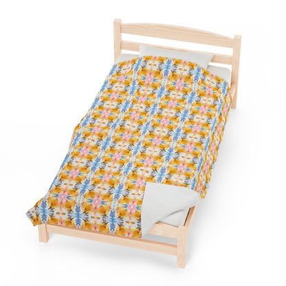 Springtime | Minky Throw Blanket - Minky Throw Blanket - Piccolo Fiore Prints