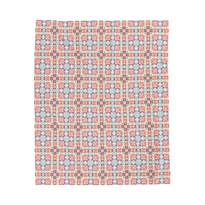 Square Bloom | Minky Throw Blanket - Minky Throw Blanket - Piccolo Fiore Prints