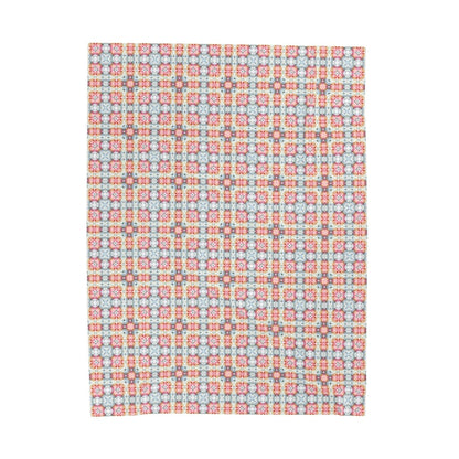 Square Bloom | Minky Throw Blanket - Minky Throw Blanket - Piccolo Fiore Prints