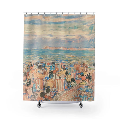 St Malo Beach Shower Curtain - Shower Curtain - Piccolo Fiore Prints