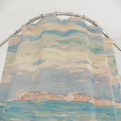 St Malo Beach Shower Curtain - Shower Curtain - Piccolo Fiore Prints