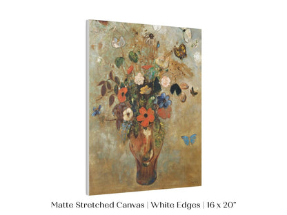 Still Life with a Vase of Flowers and Butterflies | P34 - Single Art Prints - Piccolo Fiore Prints