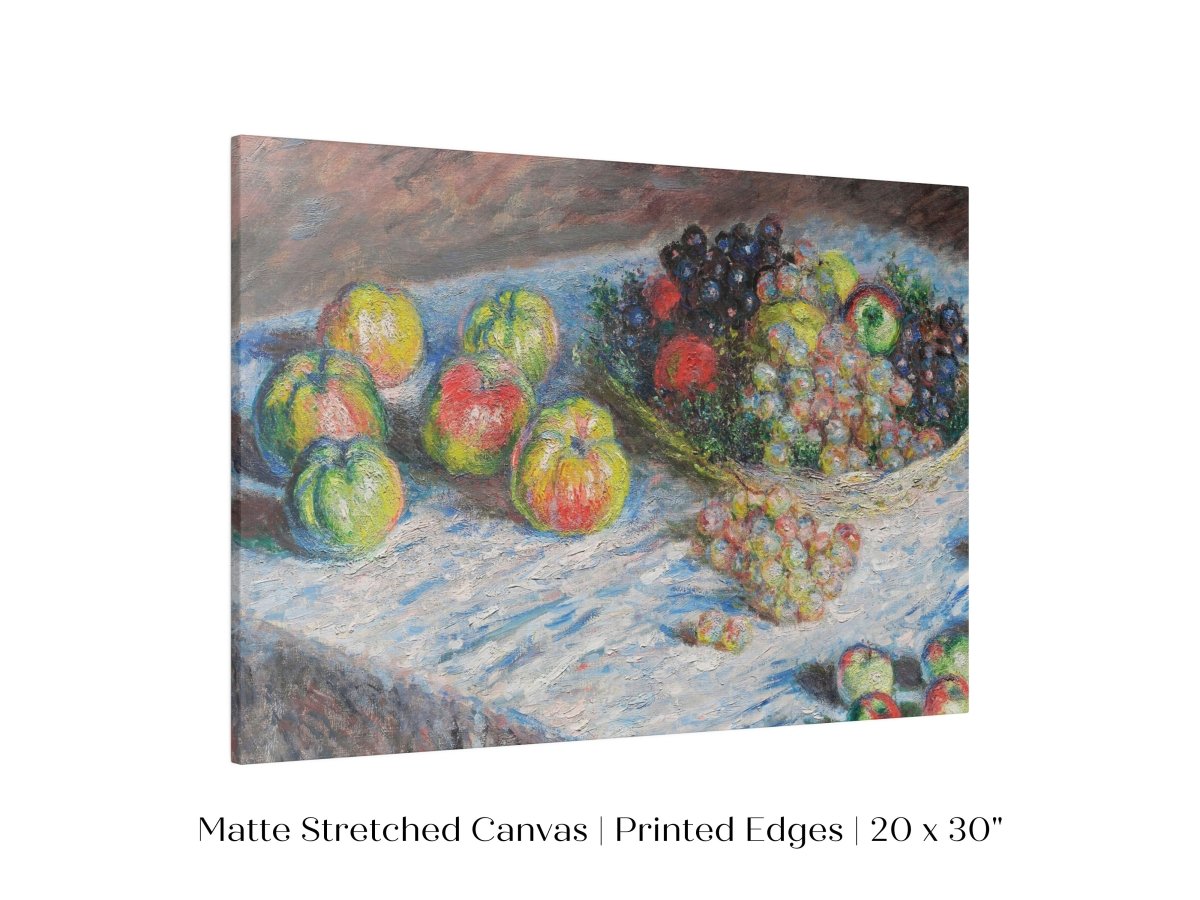 Still Life with Apples and Grapes | P44 - Single Art Prints - Piccolo Fiore Prints