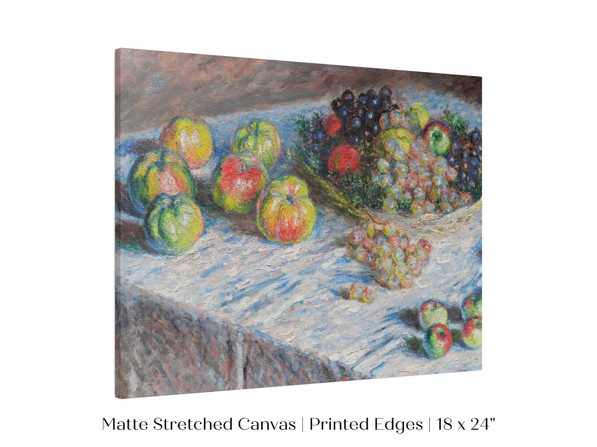 Still Life with Apples and Grapes | P44 - Single Art Prints - Piccolo Fiore Prints