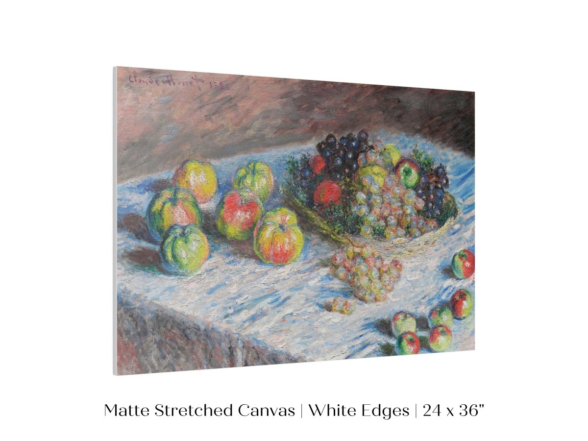 Still Life with Apples and Grapes | P44 - Single Art Prints - Piccolo Fiore Prints
