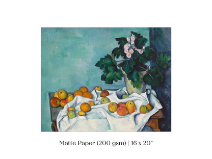 Still Life with Apples and Primroses | P301 - Single Art Prints - Piccolo Fiore Prints