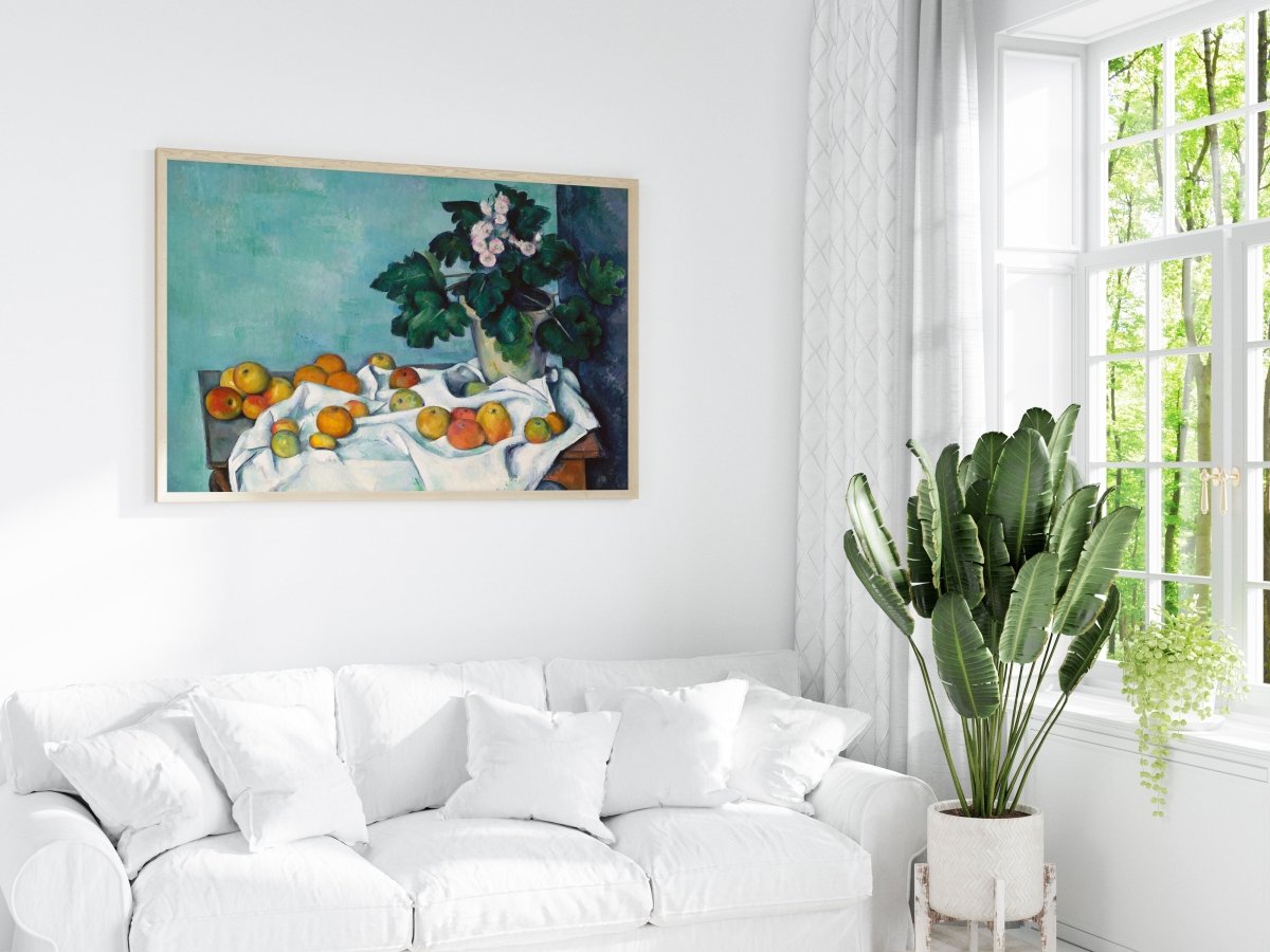 Still Life with Apples and Primroses | P301 - Single Art Prints - Piccolo Fiore Prints