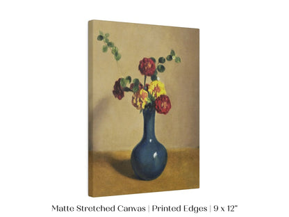 Still Life with Blue Vase of Flowers | P315 - Single Art Prints - Piccolo Fiore Prints