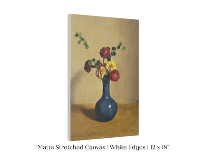 Still Life with Blue Vase of Flowers | P315 - Single Art Prints - Piccolo Fiore Prints