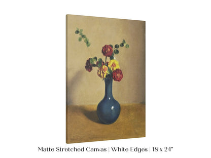 Still Life with Blue Vase of Flowers | P315 - Single Art Prints - Piccolo Fiore Prints