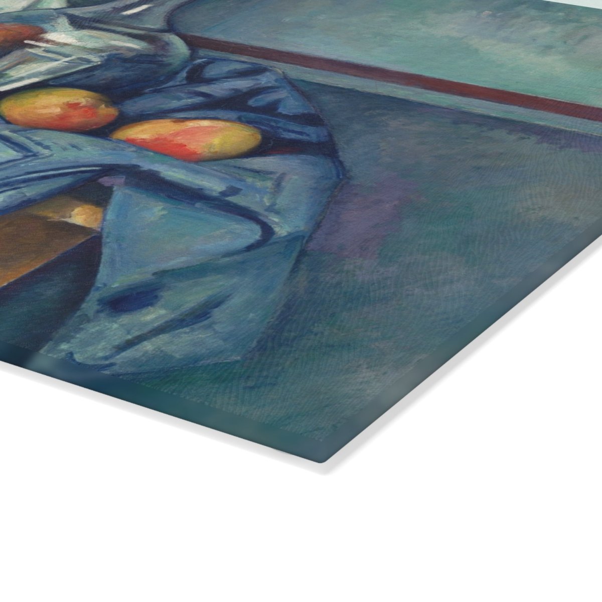 Still Life with Bottles and Apples | Glass Chopping Board - Glass Chopping Board - Piccolo Fiore Prints