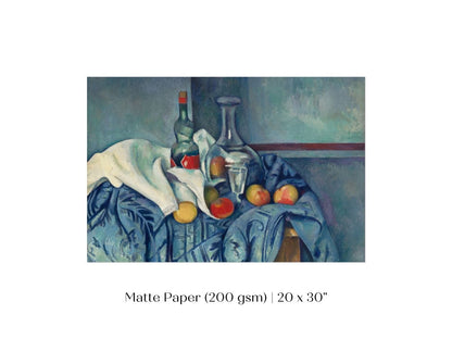 Still Life with Bottles and Apples | P313 - Single Art Prints - Piccolo Fiore Prints