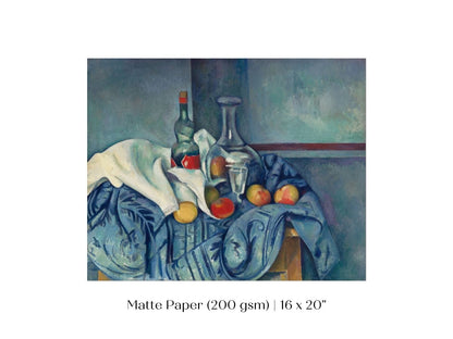 Still Life with Bottles and Apples | P313 - Single Art Prints - Piccolo Fiore Prints