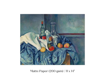 Still Life with Bottles and Apples | P313 - Single Art Prints - Piccolo Fiore Prints