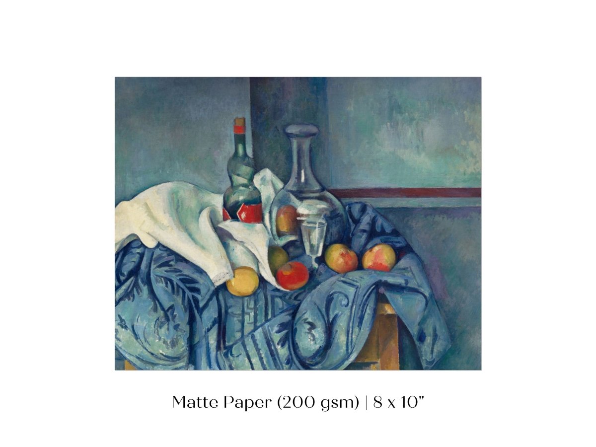 Still Life with Bottles and Apples | P313 - Single Art Prints - Piccolo Fiore Prints