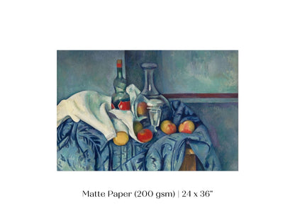 Still Life with Bottles and Apples | P313 - Single Art Prints - Piccolo Fiore Prints