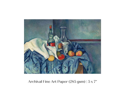 Still Life with Bottles and Apples | P313 - Single Art Prints - Piccolo Fiore Prints