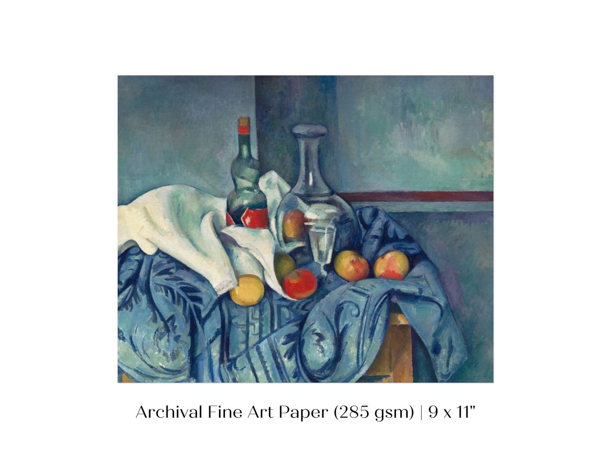 Still Life with Bottles and Apples | P313 - Single Art Prints - Piccolo Fiore Prints