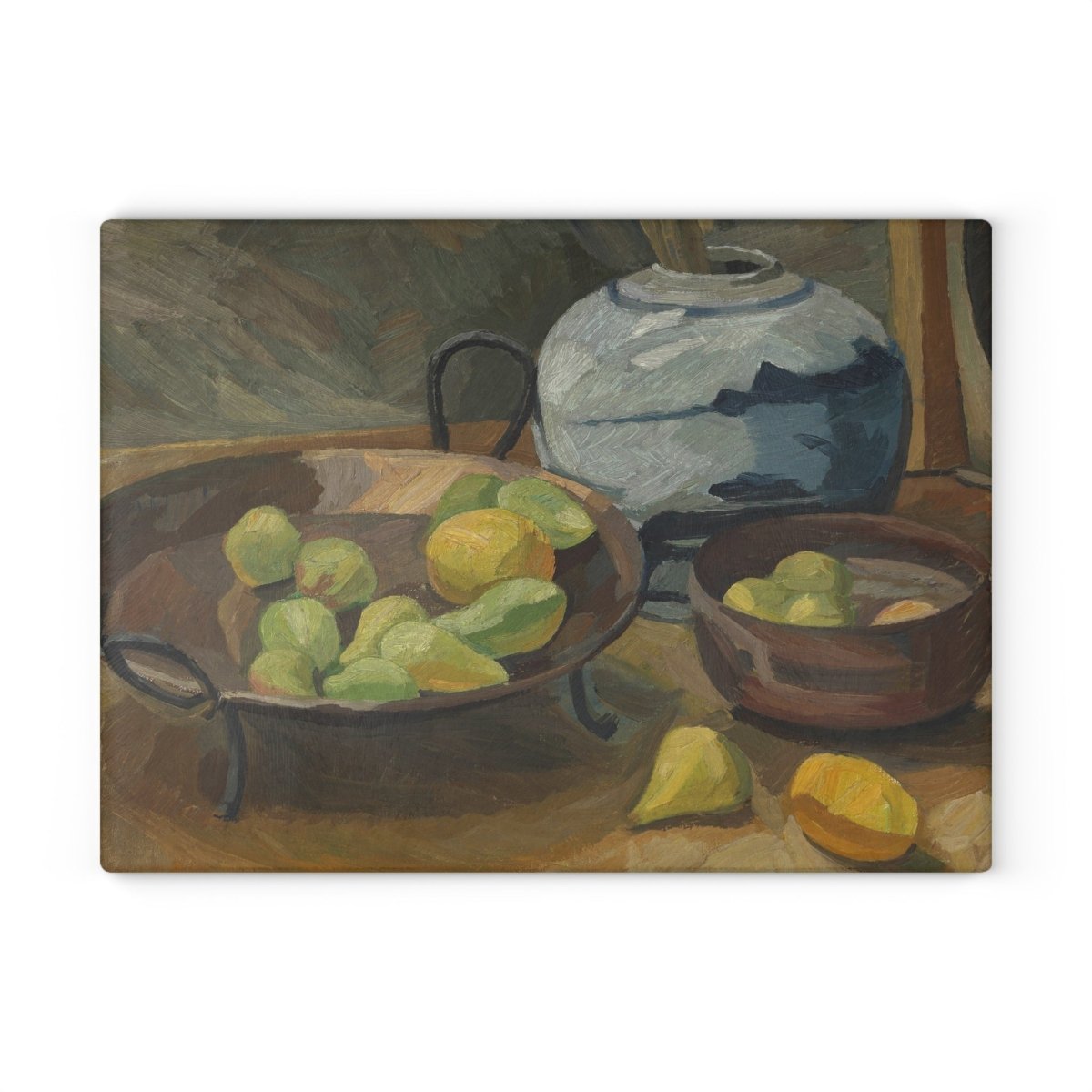 Still Life with Bowls of Fruit | Glass Chopping Board - Glass Chopping Board - Piccolo Fiore Prints