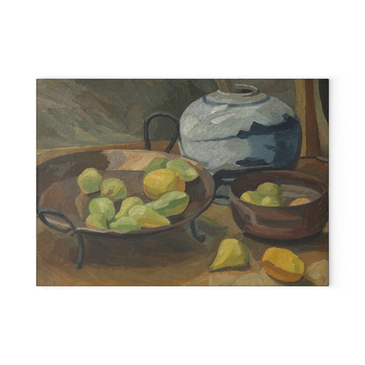 Still Life with Bowls of Fruit | Glass Chopping Board - Glass Chopping Board - Piccolo Fiore Prints