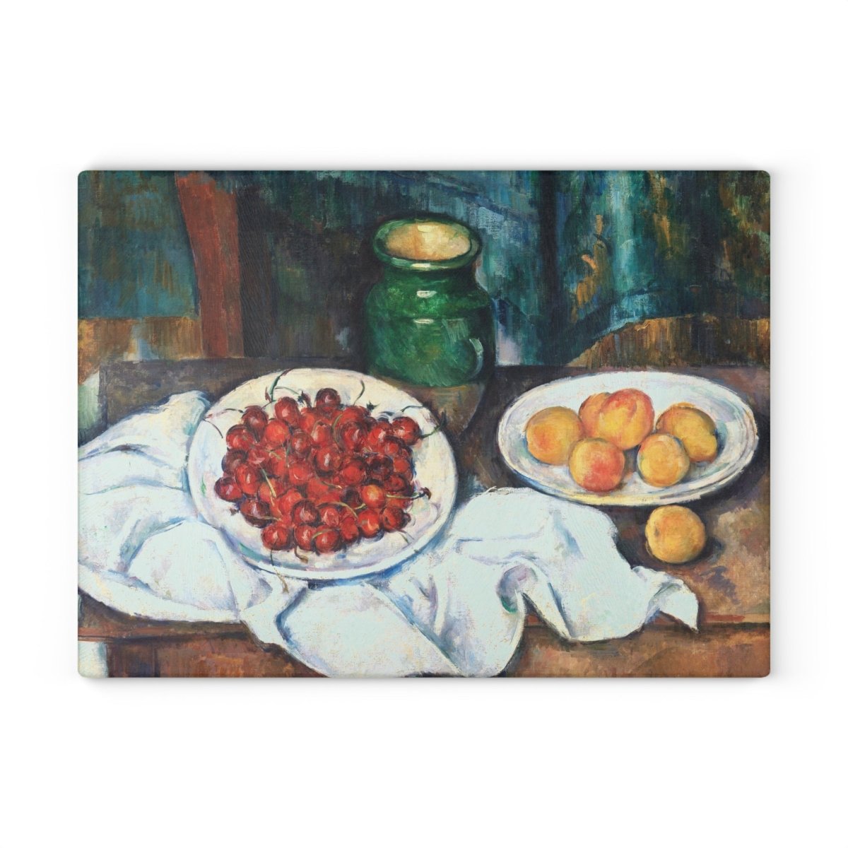 Still Life with Cherries | Glass Chopping Board - Glass Chopping Board - Piccolo Fiore Prints