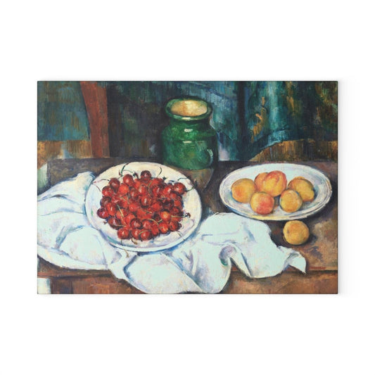 Still Life with Cherries | Glass Chopping Board - Glass Chopping Board - Piccolo Fiore Prints