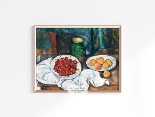 Still Life with Cherries | P84 - Single Art Prints - Piccolo Fiore Prints