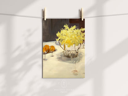 Still Life with Daffodils | P140 - Single Art Prints - Piccolo Fiore Prints