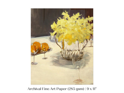 Still Life with Daffodils | P140 - Single Art Prints - Piccolo Fiore Prints