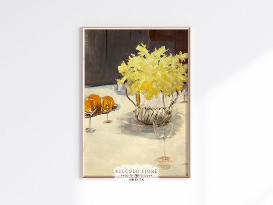Still Life with Daffodils | P140 - Single Art Prints - Piccolo Fiore Prints
