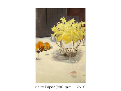 Still Life with Daffodils | P140 - Single Art Prints - Piccolo Fiore Prints