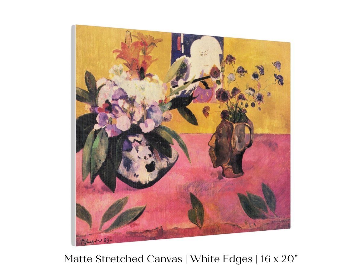 Still Life with Head - Shaped Vase and Japanese Woodcut | P325 - Single Art Prints - Piccolo Fiore Prints