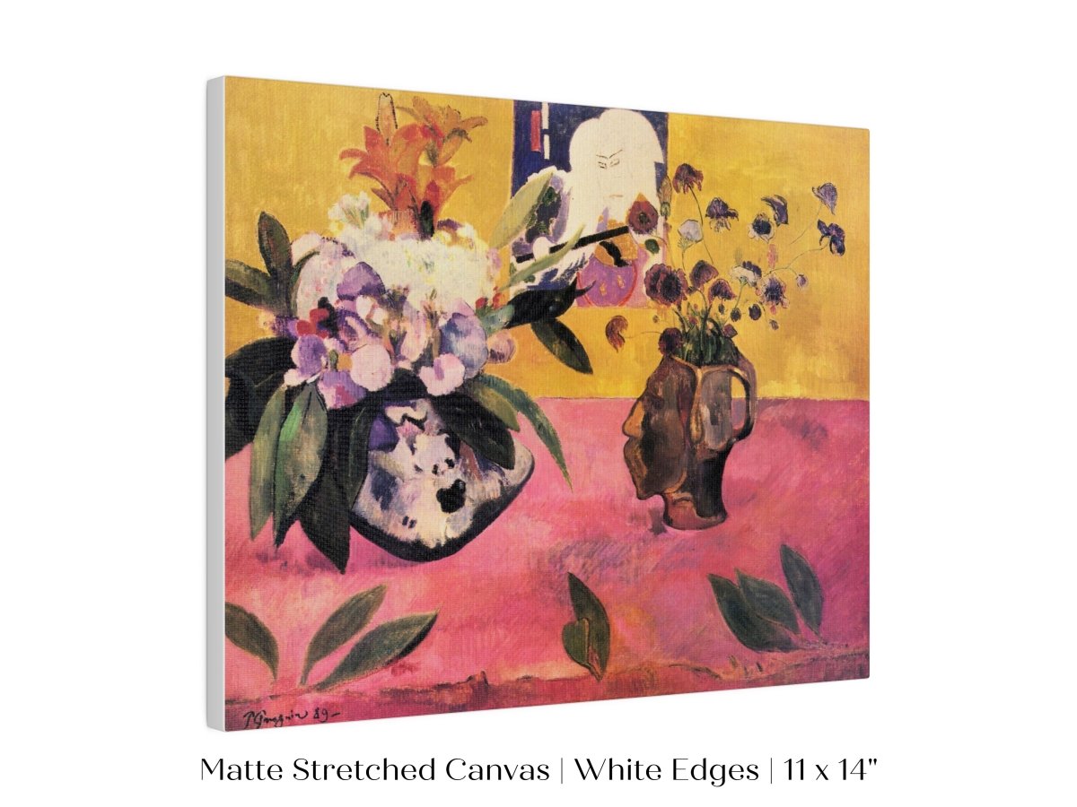 Still Life with Head - Shaped Vase and Japanese Woodcut | P325 - Single Art Prints - Piccolo Fiore Prints