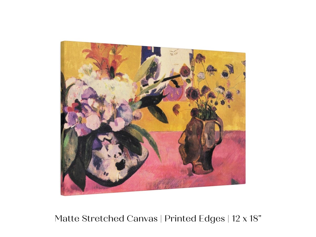Still Life with Head - Shaped Vase and Japanese Woodcut | P325 - Single Art Prints - Piccolo Fiore Prints