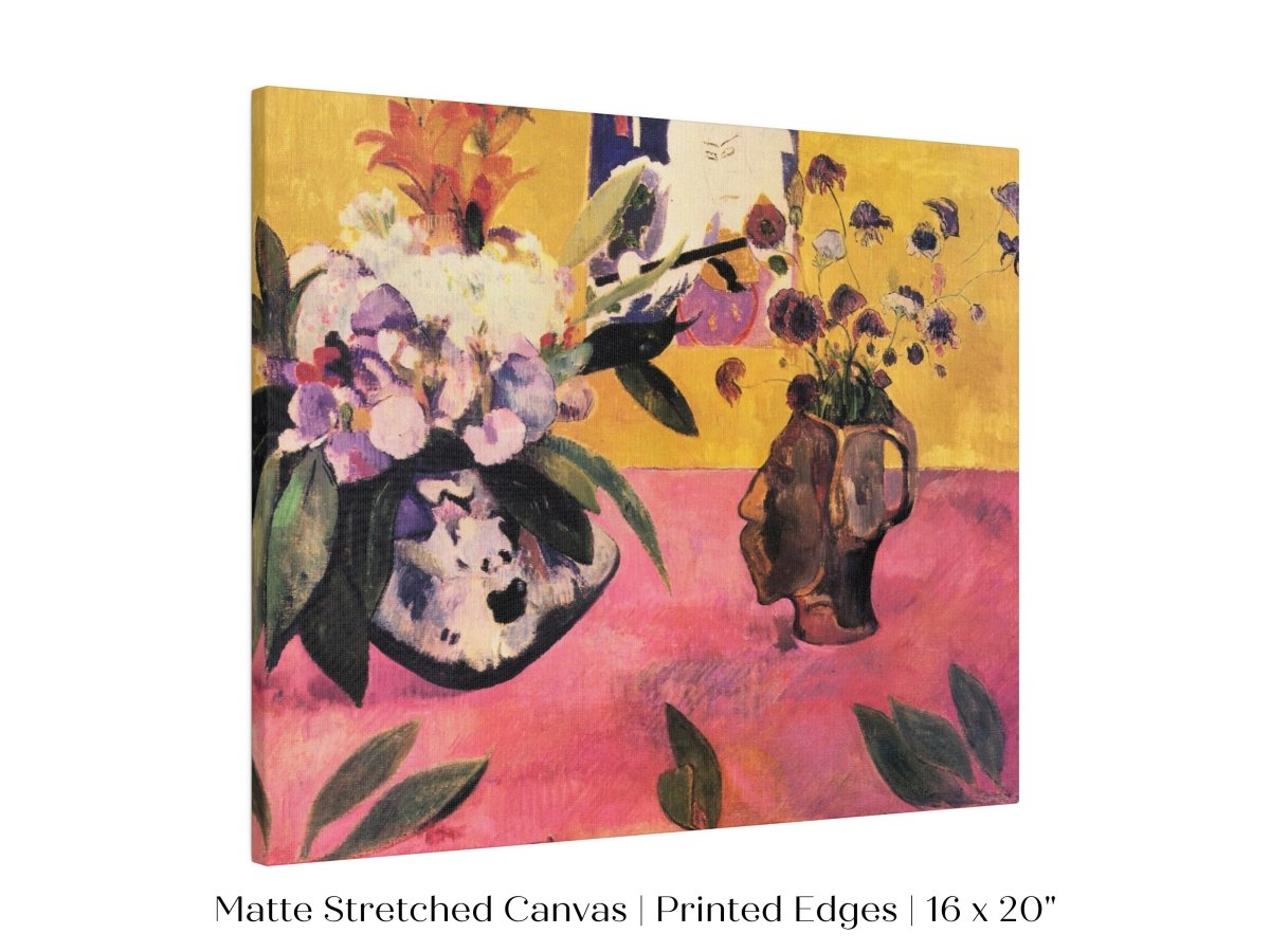 Still Life with Head - Shaped Vase and Japanese Woodcut | P325 - Single Art Prints - Piccolo Fiore Prints