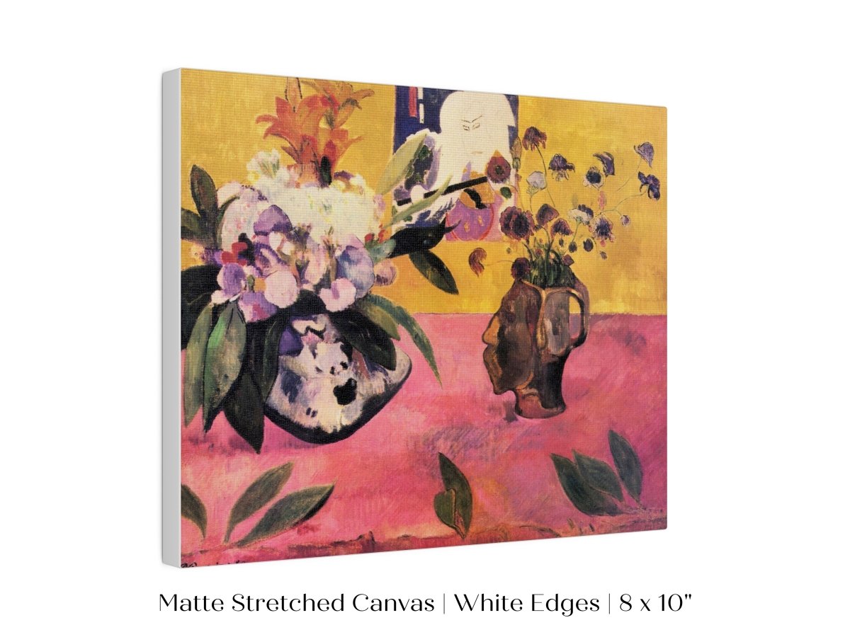 Still Life with Head - Shaped Vase and Japanese Woodcut | P325 - Single Art Prints - Piccolo Fiore Prints