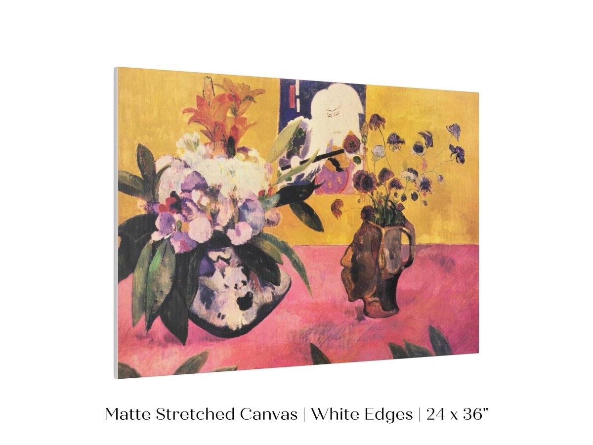 Still Life with Head - Shaped Vase and Japanese Woodcut | P325 - Single Art Prints - Piccolo Fiore Prints