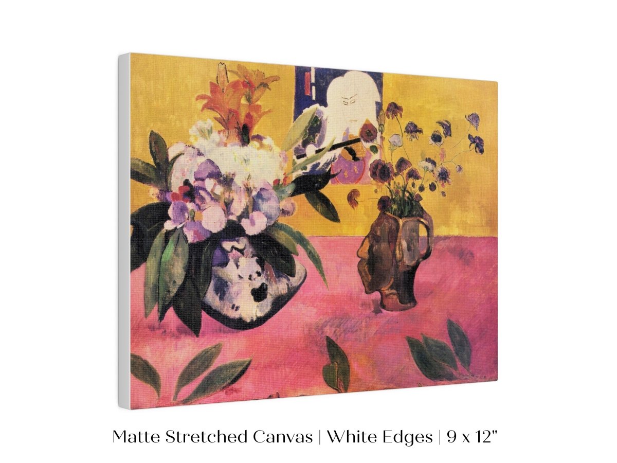 Still Life with Head - Shaped Vase and Japanese Woodcut | P325 - Single Art Prints - Piccolo Fiore Prints