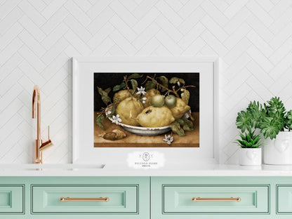 Still Life with Lemons and Limes | P400 - Single Art Prints - Piccolo Fiore Prints