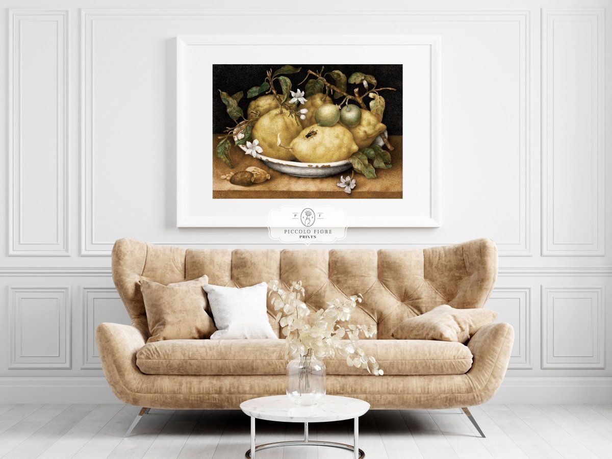 Still Life with Lemons and Limes | P400 - Single Art Prints - Piccolo Fiore Prints